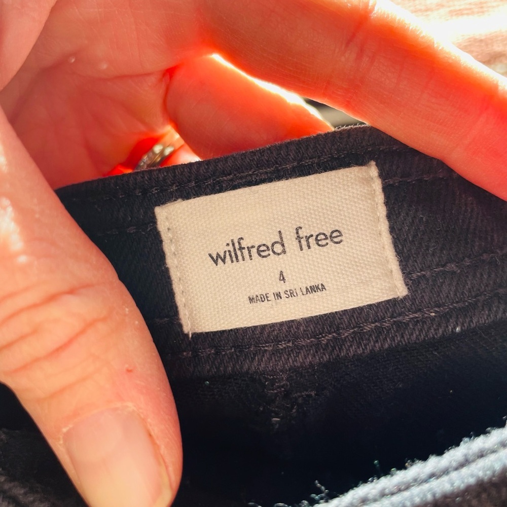 Wilfred Free Black Denim Patch Pocket Pants - Picture 2 of 12